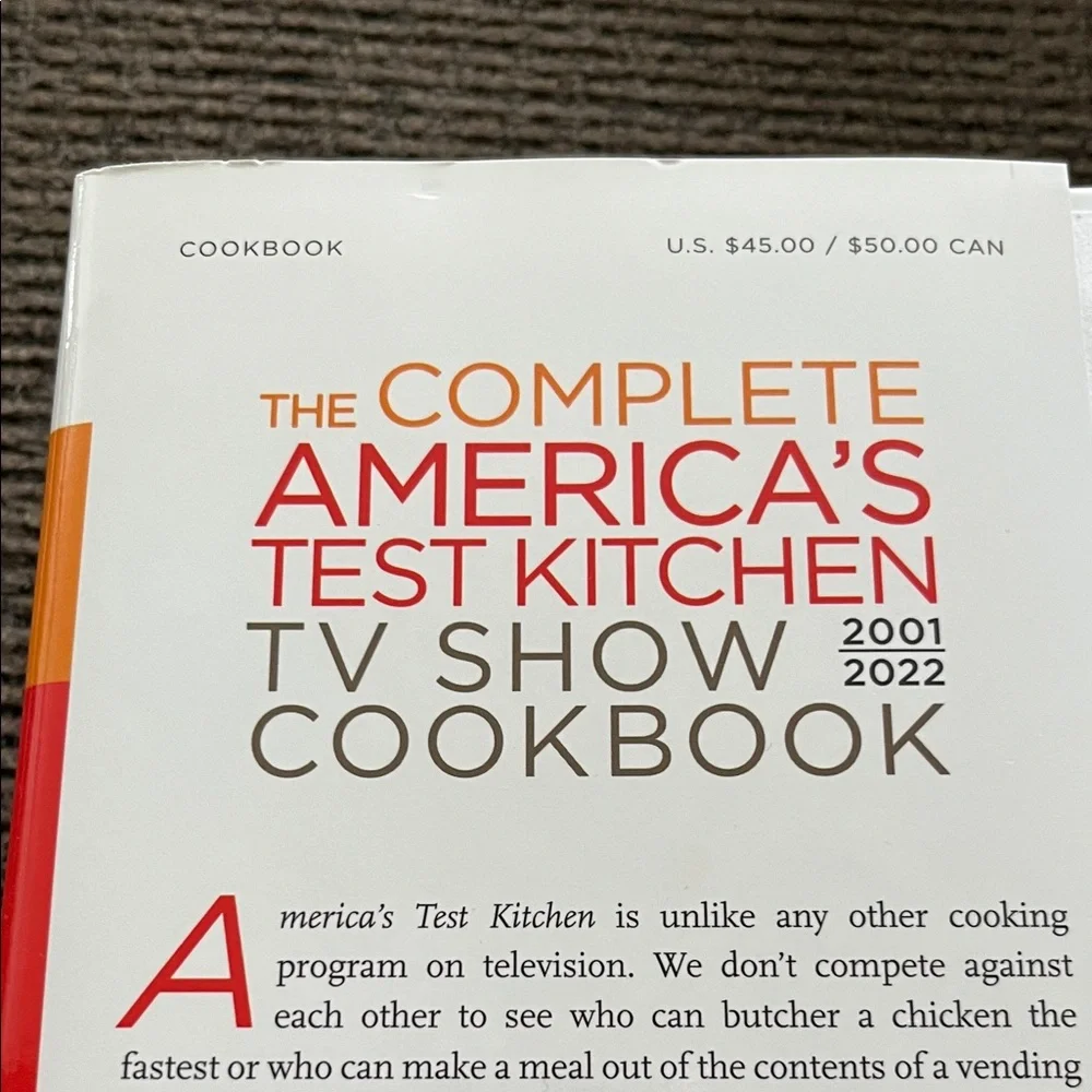America’s Test Kitchen TV Show Cookbook - Great Book